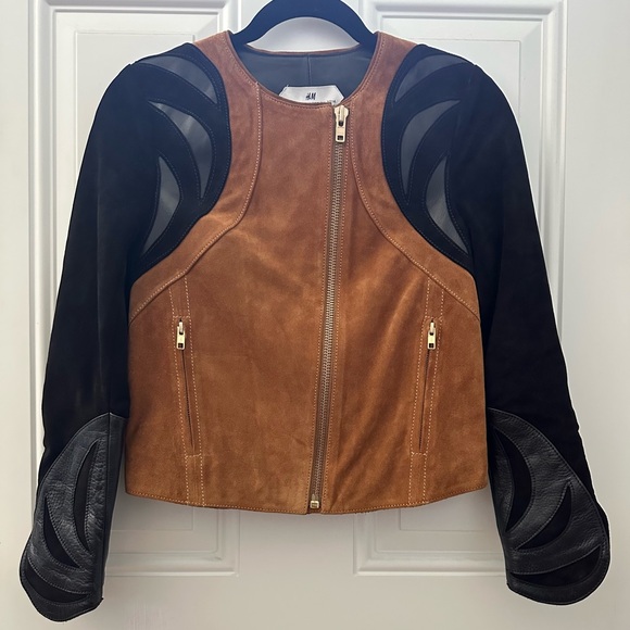H&M Suede Leather Jacket Spring Collection 2014 - Picture 5 of 12